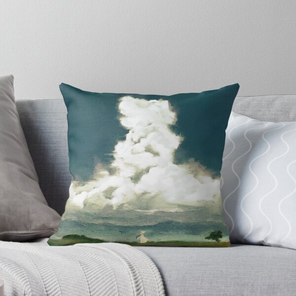 Item preview, Girl Walking Under Towering Clouds Painting designed and sold by Vinegarice.