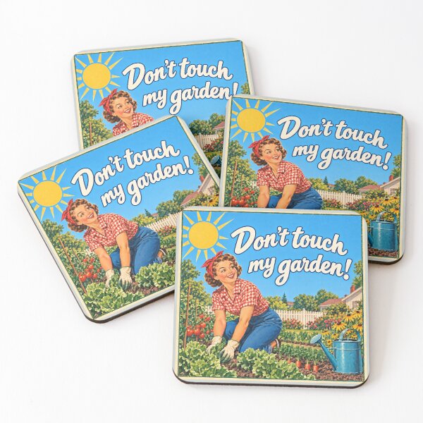Item preview, Don’t Touch My Garden – Funny Retro Gardener designed and sold by American Fieldmark Studio.