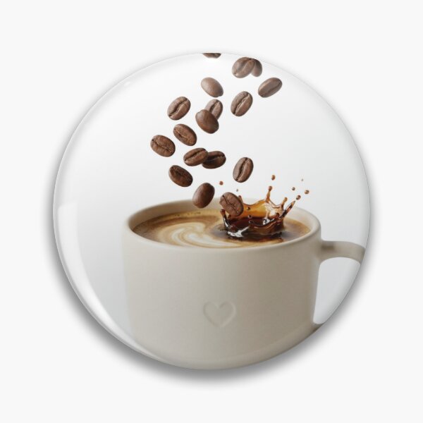Item preview, 3D Minimalist Floating Coffee Cup & Beans designed and sold by meghnad.