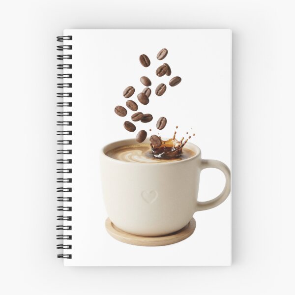 Item preview, 3D Minimalist Floating Coffee Cup & Beans designed and sold by meghnad.