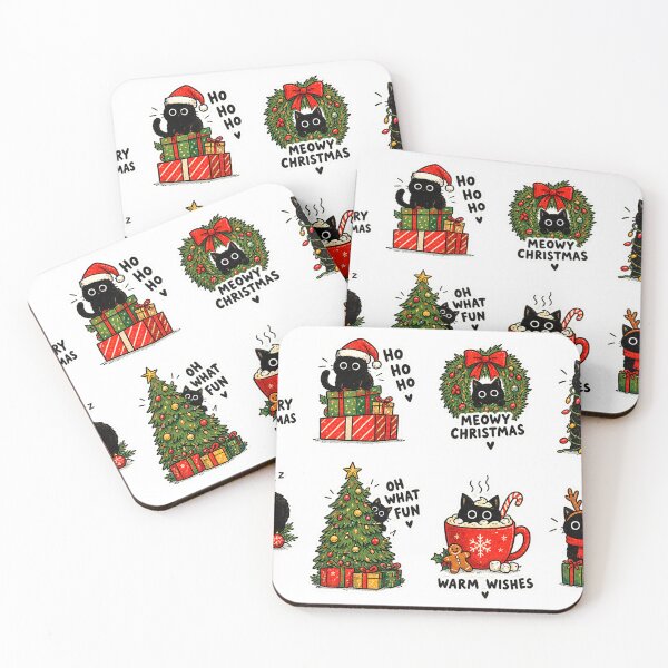 Item preview, Christmas Cat Sticker Pack designed and sold by Anispot.