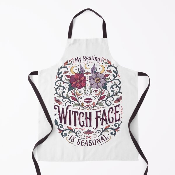 Item preview, My Resting Witch Face Is Seasonal Goth Botanical Magic designed and sold by Pick&Grin.