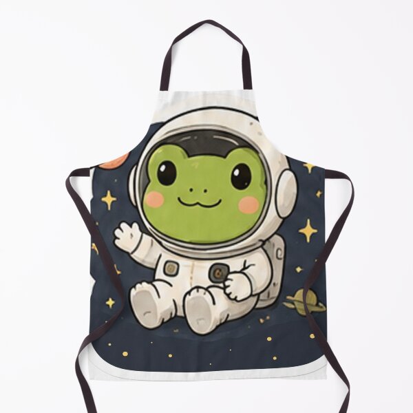 Item preview, Cute Frog Astronaut Floating in Space Aesthetic designed and sold by denybz.