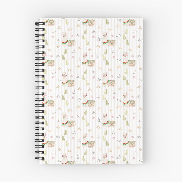 Item preview, Cute Watercolor Resting Llama Warm Stripe Pattern designed and sold by svitlaarty.