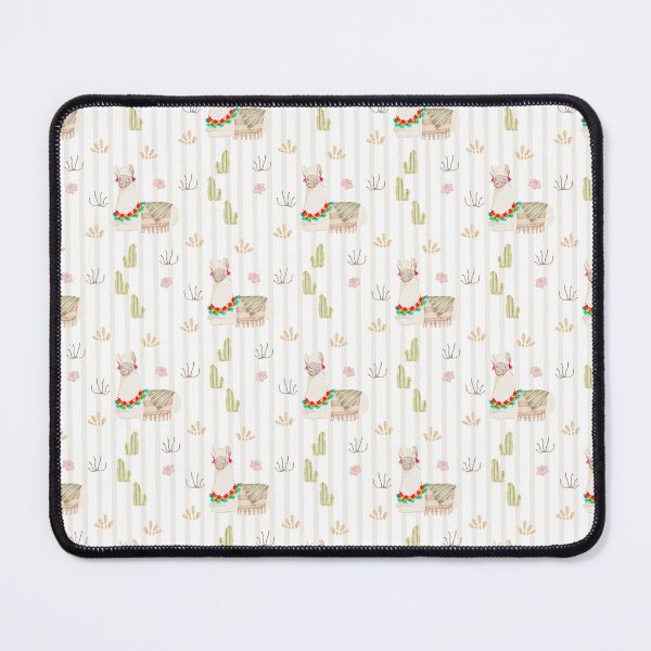 Item preview, Cute Watercolor Resting Llama Warm Stripe Pattern designed and sold by svitlaarty.