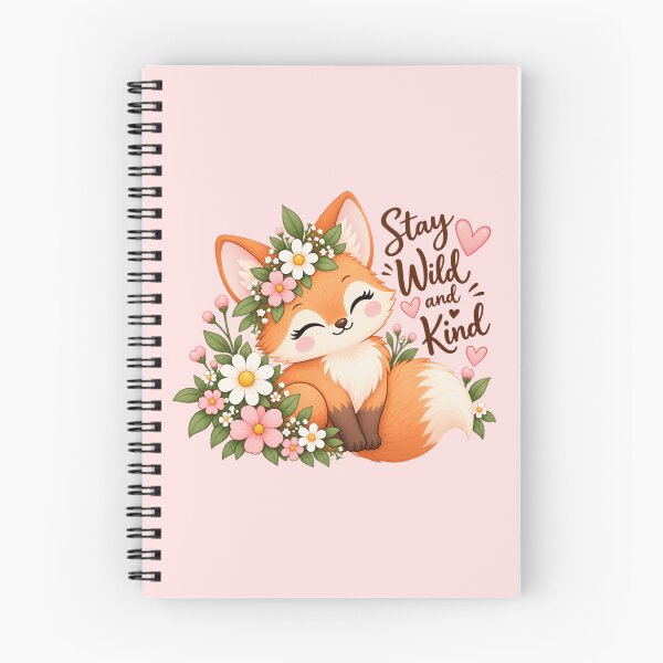 Item preview, Cute Fox Wildflower Sticker | Stay Wild and Kind Cottagecore Girly Design designed and sold by StickyDelights.