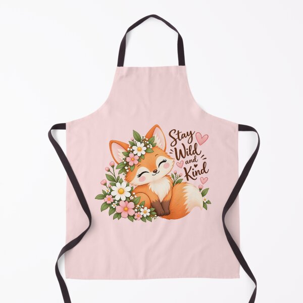 Item preview, Cute Fox Wildflower Sticker | Stay Wild and Kind Cottagecore Girly Design designed and sold by StickyDelights.