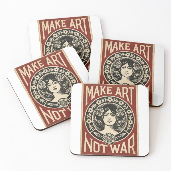 Item preview, Make Art Not War Limited Edition Authentic Vintage Fine Art Print New York designed and sold by Cool Robot Bro..