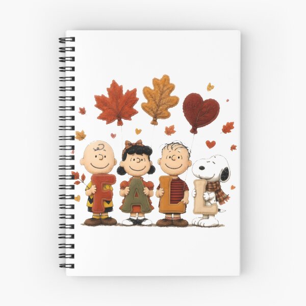 Item preview, Snoopy and Friends Cozy in Autumn Leaves Cute Halloween Season Illustration designed and sold by angeldustartist.