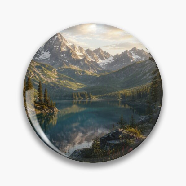 Item preview, Alpine Lake Between Majestic Peaks designed and sold by JuViRo.