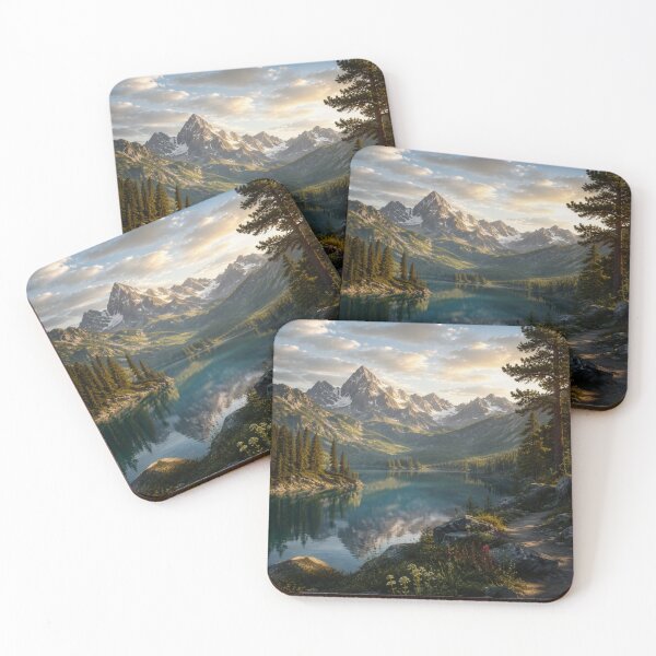 Item preview, Alpine Lake Between Majestic Peaks designed and sold by JuViRo.