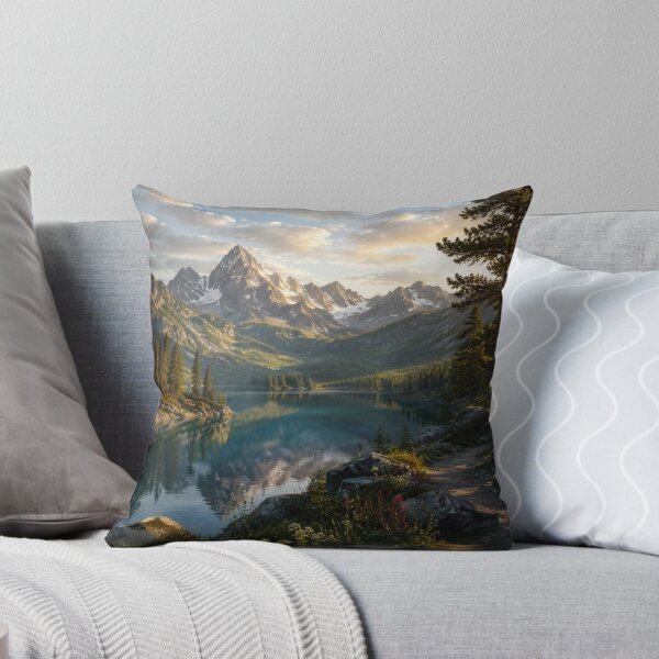 Item preview, Alpine Lake Between Majestic Peaks designed and sold by JuViRo.