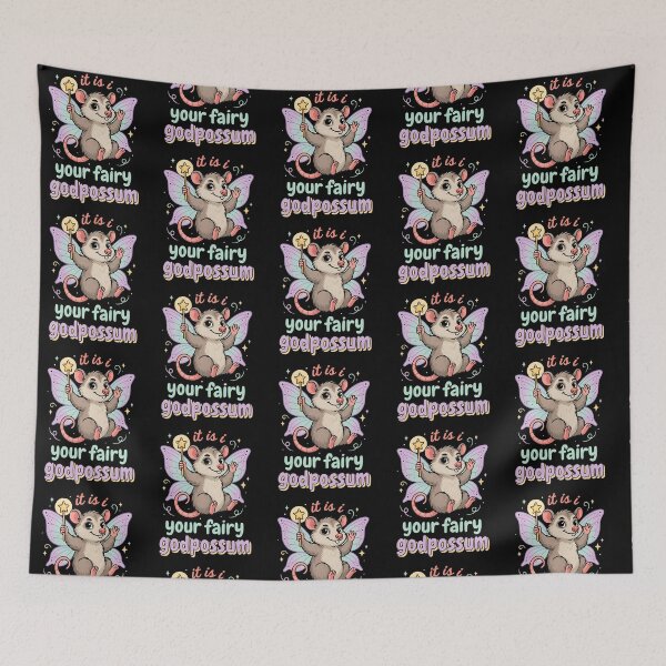 Item preview, It Is I Your Fairy Godpossum Quirky Fairy Meme designed and sold by Redgiant87x.