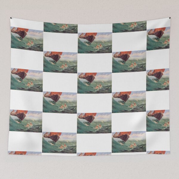 Item preview, Mermaids Luring Sailors To Their Death On The Rocks designed and sold by Garstshop.
