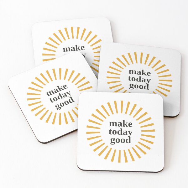 Item preview, Make Today Good — Retro Sunburst Positive Quote designed and sold by raeandcharles.