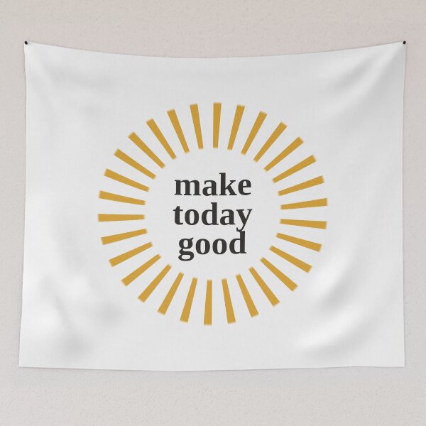 Item preview, Make Today Good — Retro Sunburst Positive Quote designed and sold by raeandcharles.