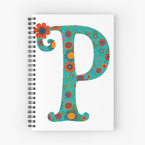Item preview, Floral Letter P - Colorful Personalized Initial Sticker designed and sold by Inspirivity.