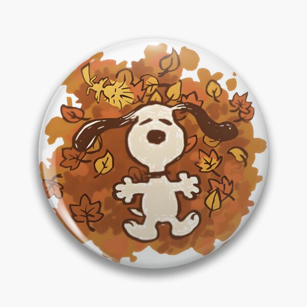 Item preview, Snoopy Enjoying Autumn Leaves Cozy Fall Vibes Illustration designed and sold by angeldustartist.
