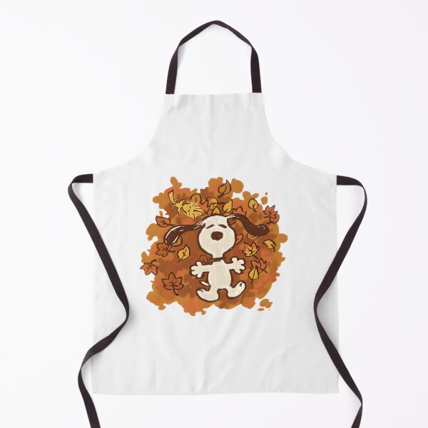 Item preview, Snoopy Enjoying Autumn Leaves Cozy Fall Vibes Illustration designed and sold by angeldustartist.