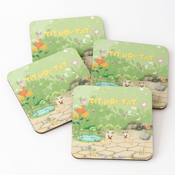 Item preview, Tit Por Tat - Cute Cartoon Illustration designed and sold by Essenmagic.