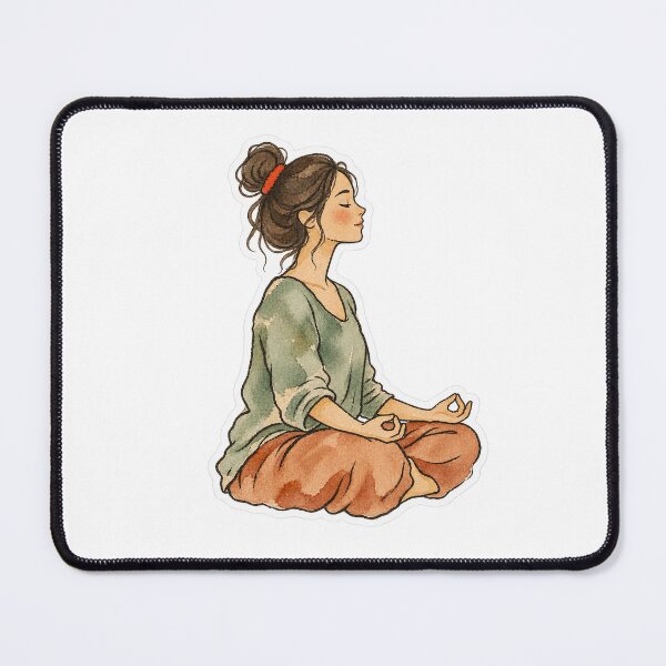 Item preview, Ten Minutes of Quiet, Meditating Woman designed and sold by Jessie's Palette.
