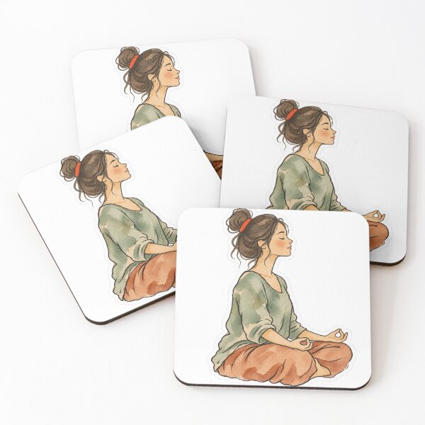 Item preview, Ten Minutes of Quiet, Meditating Woman designed and sold by Jessie's Palette.