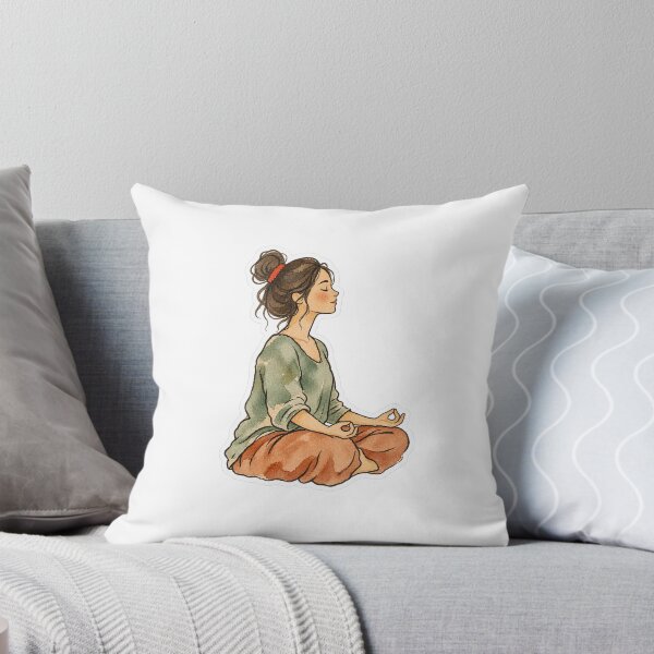 Item preview, Ten Minutes of Quiet, Meditating Woman designed and sold by Jessie's Palette.