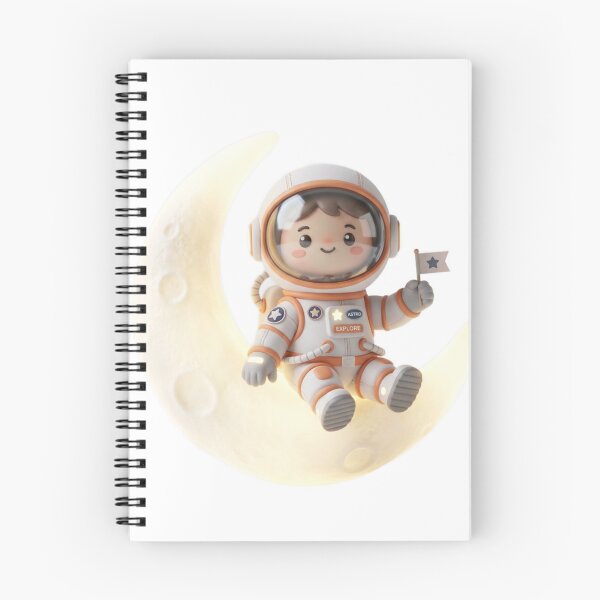 Item preview, Cute 3D Minimalist Astronaut on Glowing Moon designed and sold by meghnad.