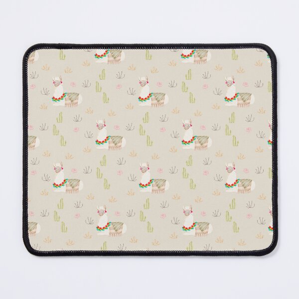 Item preview, Cute Watercolor Resting Llama Warm Taupe Pattern designed and sold by svitlaarty.