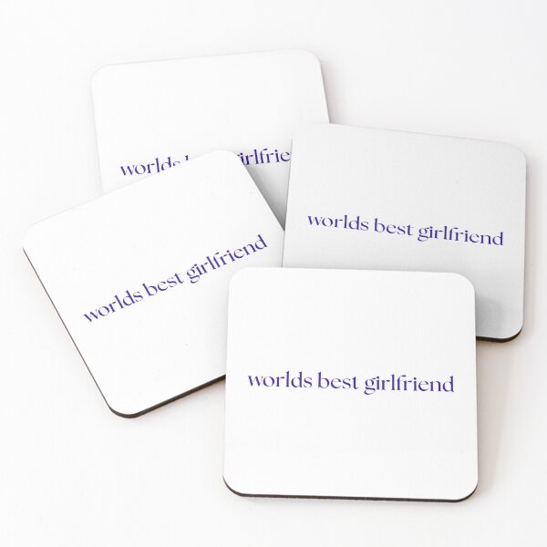 Item preview, worlds best girlfriend - navy designed and sold by dollhouseclub.