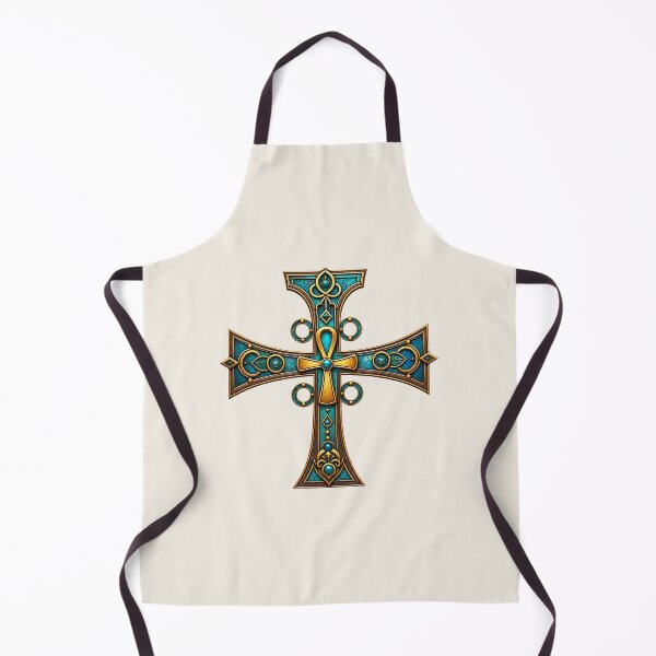 Aperçu de l'œuvre Motif complexe de croix égyptienne symbolisant la spiritualité africaine créée et vendue par 'VARI'.