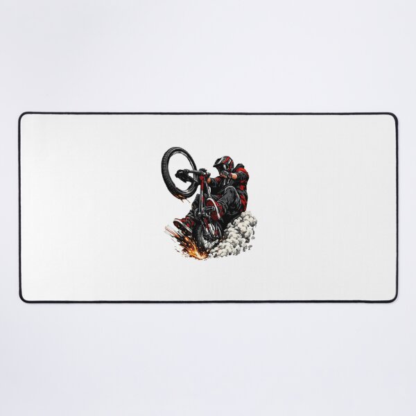 Item preview, Dynamic Dirt Bike Rider Stunt with Flames designed and sold by MEHDI-NAJIB.