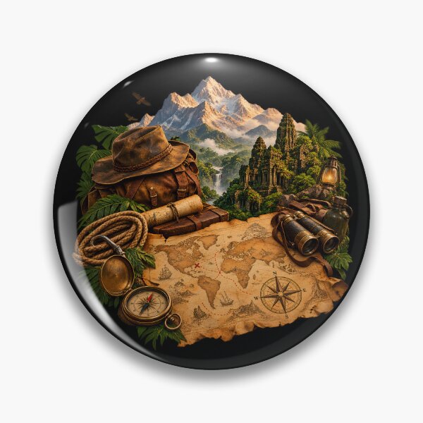 Item preview, Vintage Explorer Expedition | Retro Adventure Discovery T-Shirt designed and sold by VaultVibes.