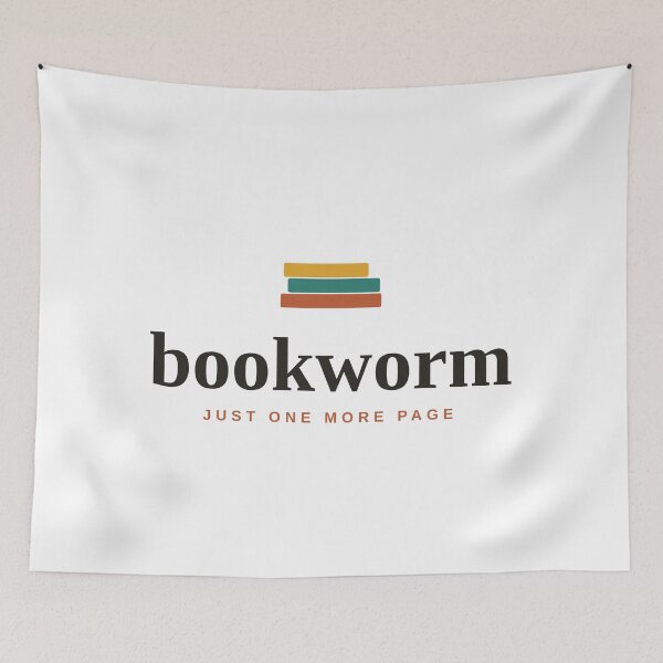 Item preview, Bookworm — Just One More Page, Book Lover Gift designed and sold by raeandcharles.