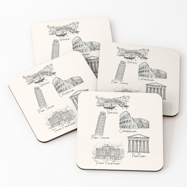 Item preview, Hand Drawn Italy Landmarks and Architecture Sketch Art designed and sold by HBBS DESIGNS.