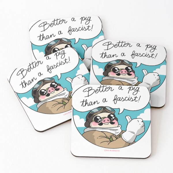 Item preview, Better A Pig Than A Fascist designed and sold by McguireCarter.