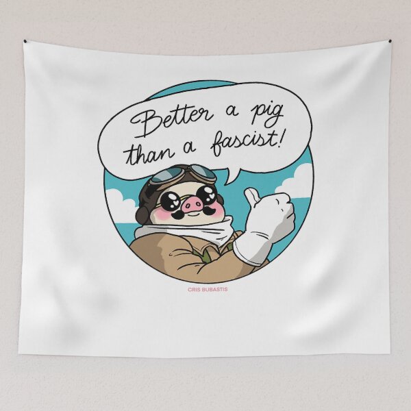 Item preview, Better A Pig Than A Fascist designed and sold by McguireCarter.