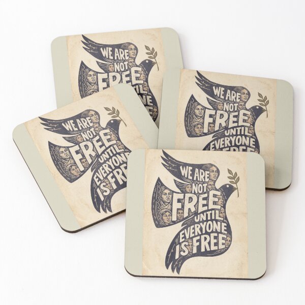 Item preview, We Are Not Free Until Everyone Is Free Limited Edition Authentic Vintage Fine Art Print New York designed and sold by Cool Robot Bro..