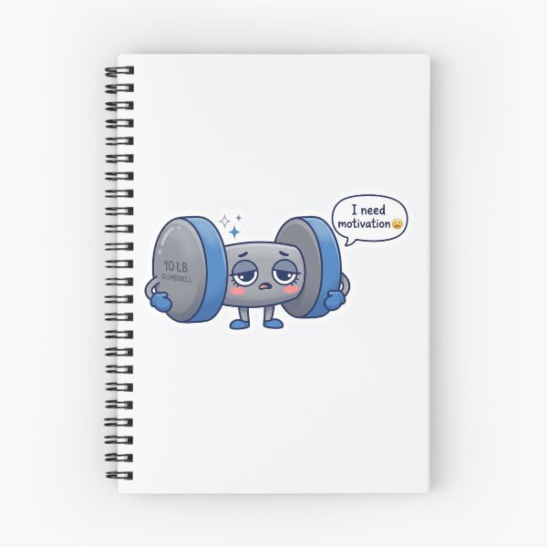 Item preview, I Need Motivation Kawaii Dumbbell designed and sold by Cerys-GS.