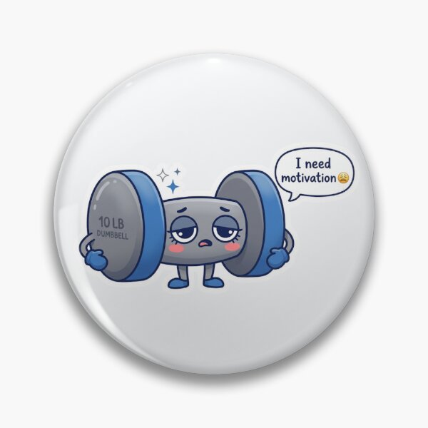 Item preview, I Need Motivation Kawaii Dumbbell designed and sold by Cerys-GS.
