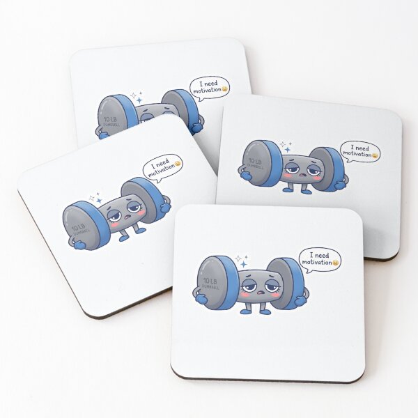 Item preview, I Need Motivation Kawaii Dumbbell designed and sold by Cerys-GS.