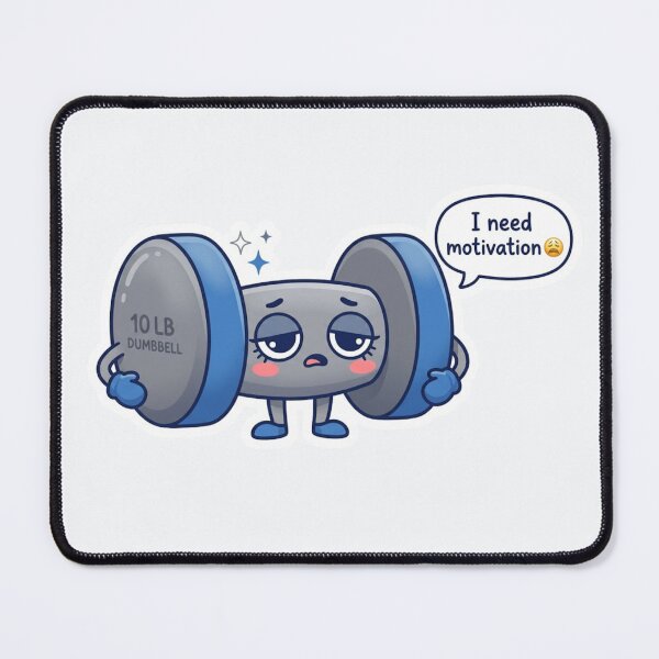 Item preview, I Need Motivation Kawaii Dumbbell designed and sold by Cerys-GS.