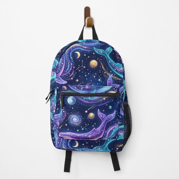 Item preview,  Cosmic Whale Shark Goodnight Little Watercolor cute purple Whale  Ocean Seamless Pattern  designed and sold by ArtDesignTp.