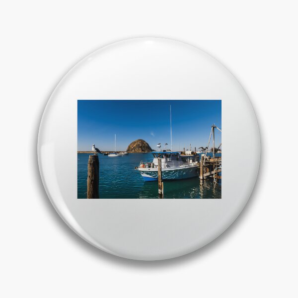 Item preview, Morro Bay Harbor And The Looming Morro Rock That Dominates It On California'S Central Coast designed and sold by Garstshop.