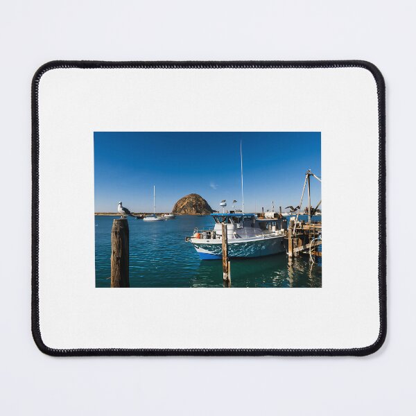 Item preview, Morro Bay Harbor And The Looming Morro Rock That Dominates It On California'S Central Coast designed and sold by Garstshop.