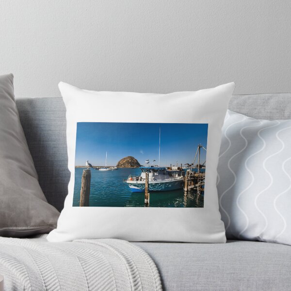 Item preview, Morro Bay Harbor And The Looming Morro Rock That Dominates It On California'S Central Coast designed and sold by Garstshop.