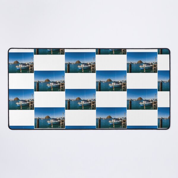 Item preview, Morro Bay Harbor And The Looming Morro Rock That Dominates It On California'S Central Coast designed and sold by Garstshop.