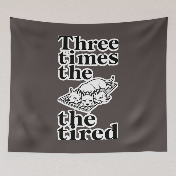 Item preview, Cerberus Three Times The Tired Mythical Dog designed and sold by GodsMonsterss.