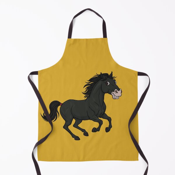 Item preview, A caricature of a black Abaga horse designed and sold by Cheval-de-coeur.