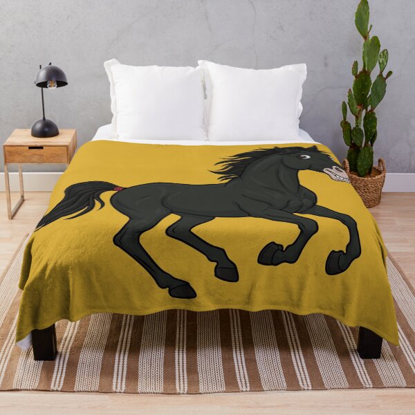 Item preview, A caricature of a black Abaga horse designed and sold by Cheval-de-coeur.